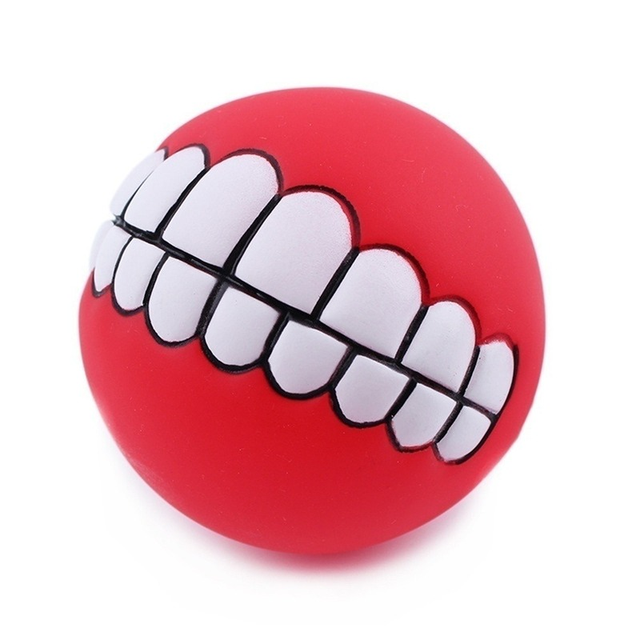 Pelota de silicona masticable para perros de razas grandes