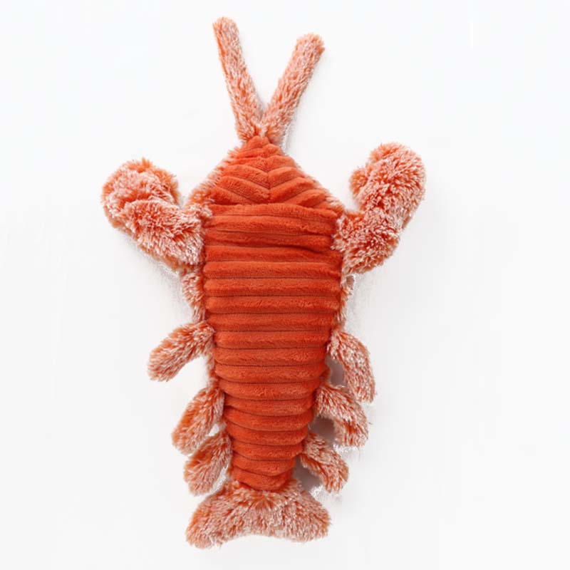 Kreeft pluche piepspeeltje voor honden & katten