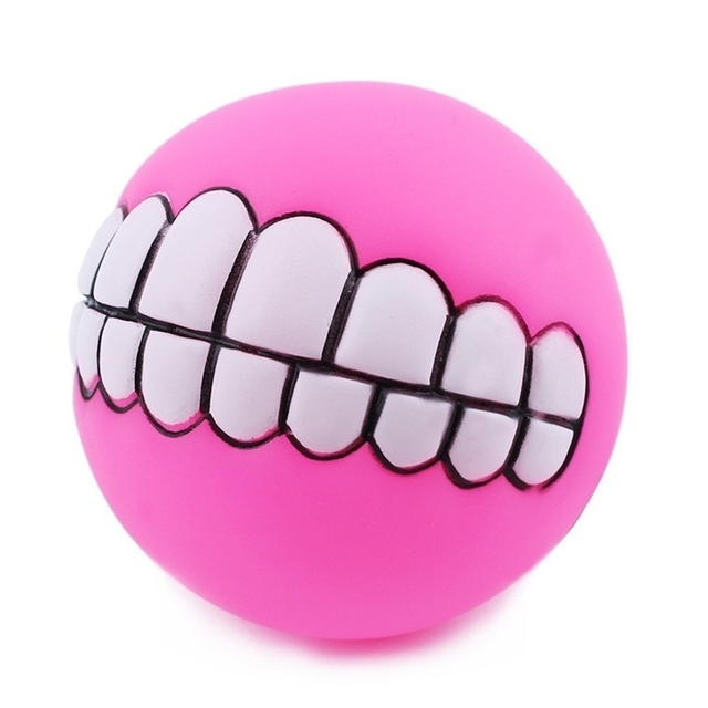 Pelota de silicona masticable para perros de razas grandes